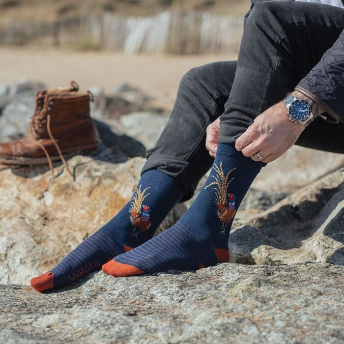 Wrendale Designs "Ready for my Close Up" Pheasant Men's Socks